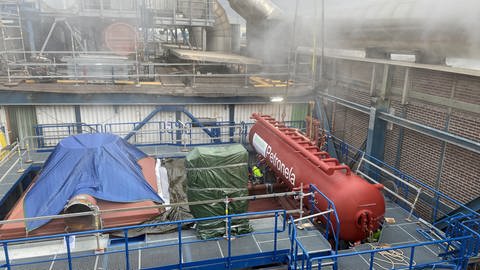 Neue Dampftrommel für das Müllheizkraftwerk in Ludwigshafen