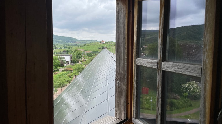 Der Ausblick aus dem Turm der Bad Dürkheimer Saline (Bildquelle: SWR)