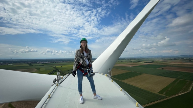 Hinter den Kulissen eines Windrads (Bildquelle: SWR)