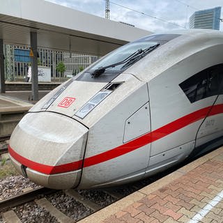Ein ICE-4 der Deutschen Bahn steht abfahrbereit im Mannheimer Hauptbahnhof auf Gleis 3. Wegen der Riedbahn-Sperrung in Südhessen werden Pendler in der Pfalz mehr Zeit einplanen müssen.