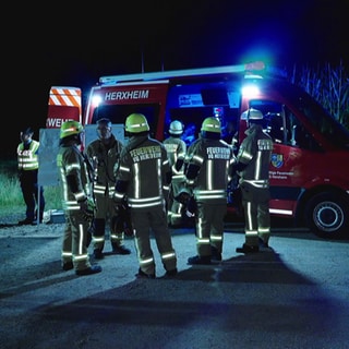 Feuerwehr löscht Brand in Kräuterfabrik in Herxheim-Hayna