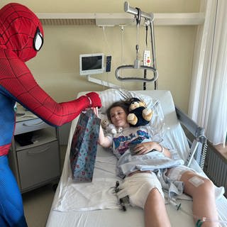 Spiderman in Klinik