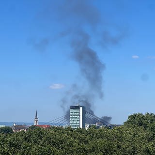 Bei der BASF in Ludwigshafen hat es am Montag eine Explosion und ein Feuer gegeben. 