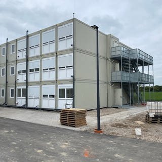 Die neue Flüchtlingsunterkunft in der Bayreuther Straße in Ludwigshafen