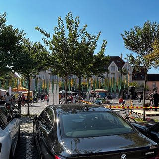 Aktionstag in Speyer mit einem für Autos gesperrten Parkplatz