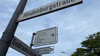 Schild der Hindenburgstraße in Landau