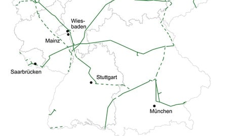 Wasserstoffleitung von Ludwigshafen nach Karlsruhe