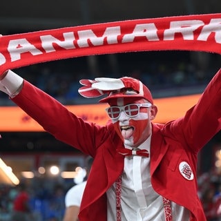 Zu Beginn der Fußball-EM kommen rund 1.000 dänische Fans auf den Campingplatz Bad Dürkheim. Dort lädt der dänische Fußballverband DBU ins "Camp Denmark" ein.