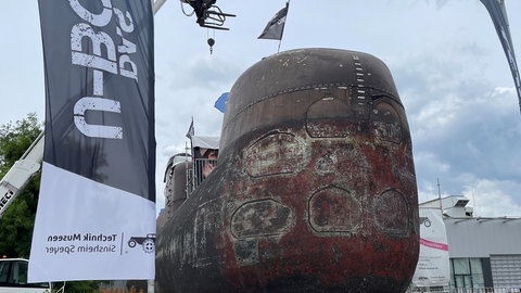 Das U-Boot U17 steht gerade im Technikmuseum in Speyer.