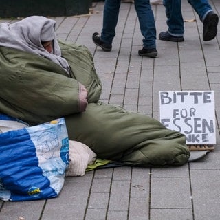 Obdachlose auf der Strasse