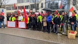 Bei Eberspächer catem im südpfälzischen Herxheim wächst der Protest. Am Donnerstag war Betriebsversammlung.