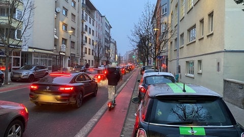 Durch den Streik der RNV im Rhein-Neckar-Raum kam es zu Staus. Insbesondere in Ludwigshafen und in Mannheim.