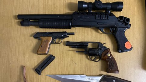 Pistolen, Revolver, Gewehre: Rund 550 Waffen hat der Kreis Mainz-Bingen vernichten lassen.