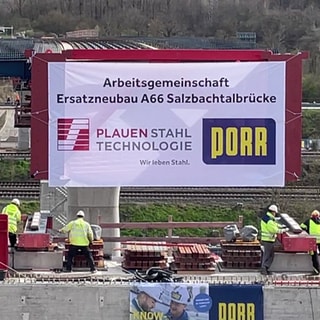 Der Neubau der Salzbachtalbrücke kommt voran