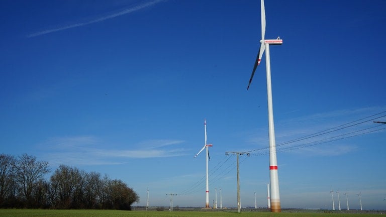 Der Windpark in Biebelnheim