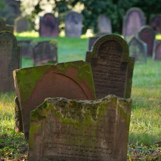 Grabsteine auf dem Jüdischen Friedhof in Worms