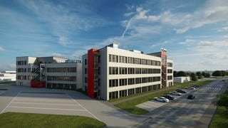 Das neue Innovationszentrum des Cheimieunternehmens Röhm in Worms