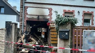 Bei dem Brand in Mainz-Bretzenheim kam nur durch Glück niemand zu Schaden. 