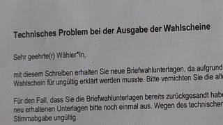 Der Brief mit der Benachrichtigung: Briefwähler im Kreis Mainz-Bingen müssen neu wählen