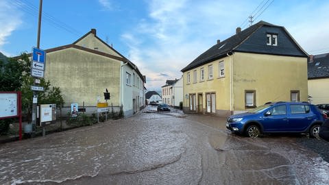 Kirn-Sulzbach ist am Sonntag überflutet worden.