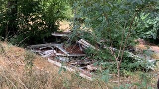 Noch liegt stark belaster Schutt im Rhein-Selz-Park in Nierstein. 