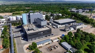 Das neue Bioheizkraftwerk von Boehringer Ingelheim: 80 Prozent des Energiebedarfs am Standort Ingelheim sollen hier künftig produziert werden.