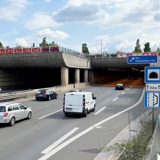 Der Autobahntunnel der A60 in Mainz-Hechtsheim soll saniert werden.