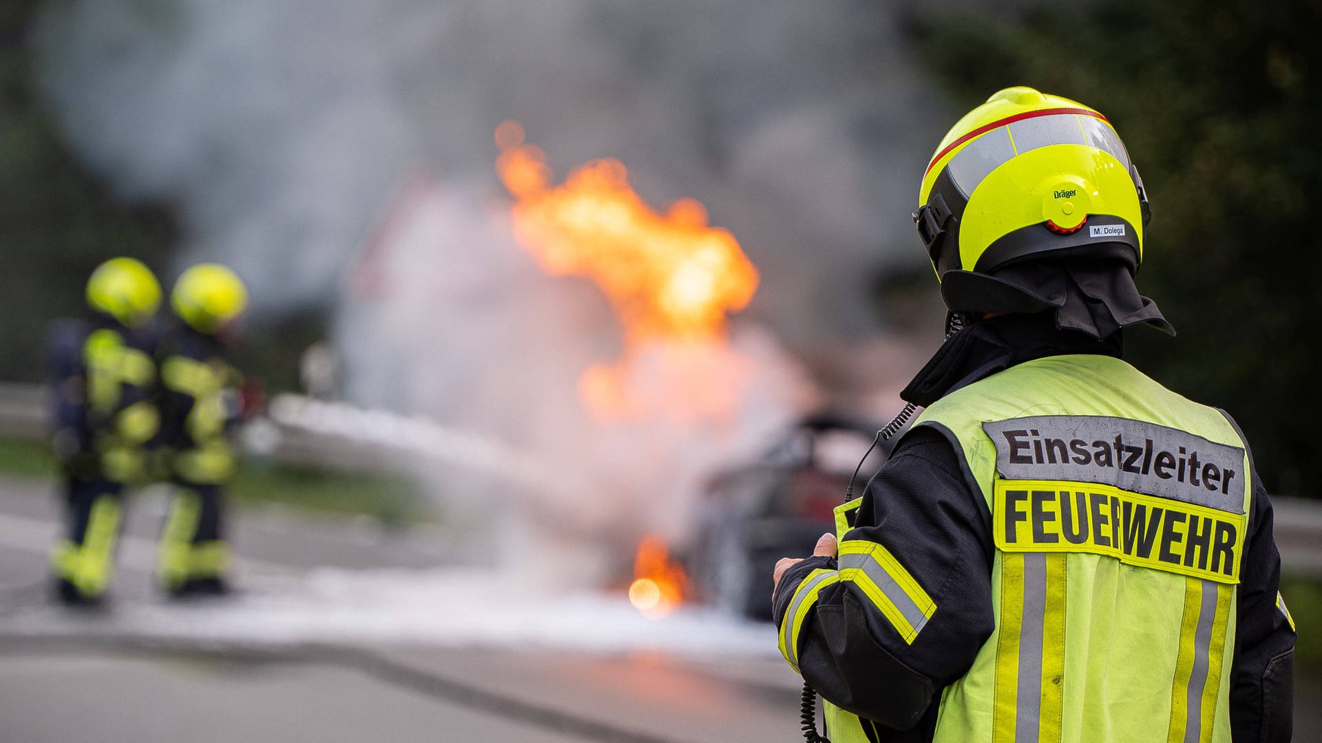Zwei Autos brennen auf Autobahnen rund um Mainz
