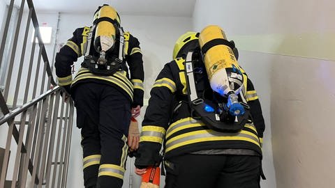 Towerrun der Feuerwehr auf die Bonifazius-Türme in Mainz