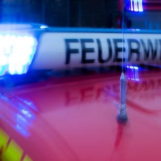 In Mainz-Hechtsheim ist eine Lagerhalle in Brand geraten. Die Feuerwehr ist im Einsatz (Archivbild).