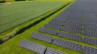 Photovoltaik Anlage in Rheinhessen.