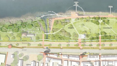 Die Rheinpromenade in Bacharach soll für die Buga 2029 mit viel grün aufgewertet werden.