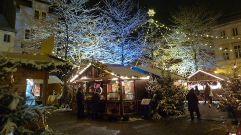 Der Nikolausmarkt in Bad Kreuznach liegt im mittelalterlichen Stadtkern.