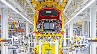 Eine Produktionshalle im Opel-Stammwerk in Rüsselsheim.