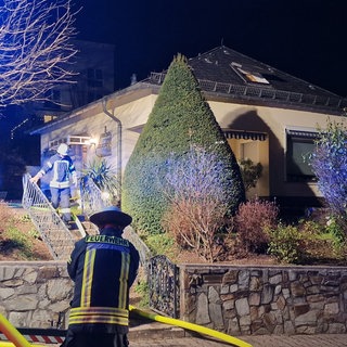 Im Keller dieses Hauses in Nackenheim hat es gebrannt.