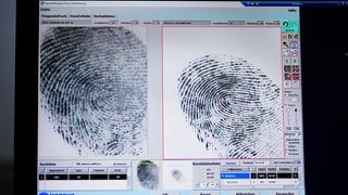 Ein digitaler Fingerabdruck. Ein Mann aus Wiesbaden wollte nicht, dass er gespeichert wird. 