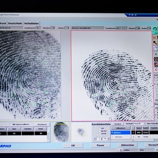Ein digitaler Fingerabdruck. Ein Mann aus Wiesbaden wollte nicht, dass er gespeichert wird. 