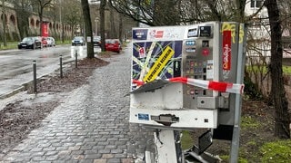 Gesprengter Zigarettenautomat in Mainz