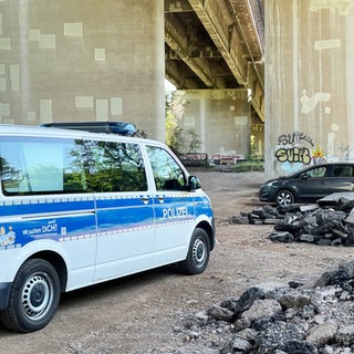 Der Fundort der verbrannten Frauenleiche war unter einer Brücke in Münster-Sarmsheim