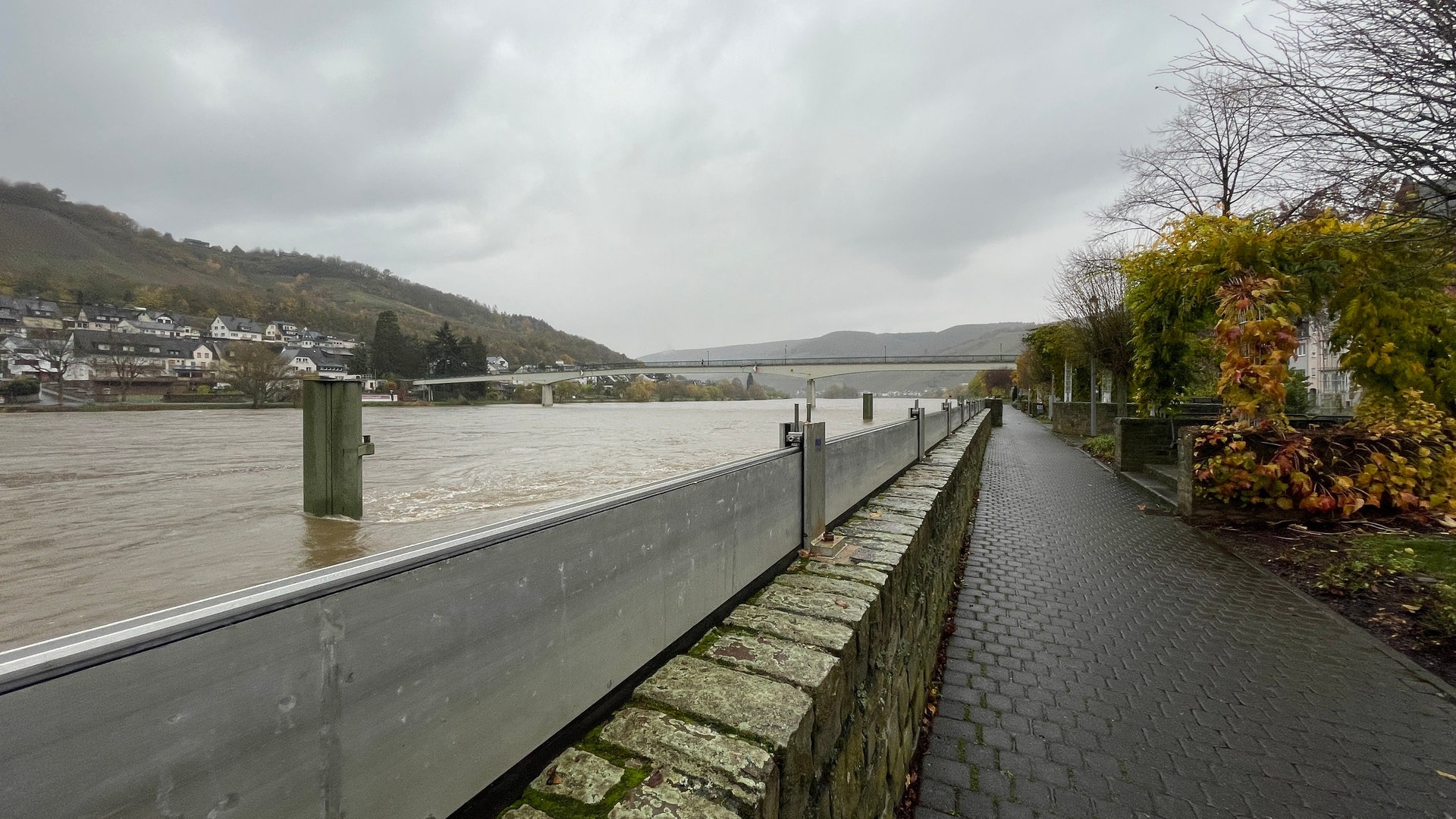 MoselHochwasser Ufernahe Spiel und Parkplätze überschwemmt SWR Aktuell