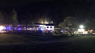 Brand Sägewerk in Giesdorf in der Eifel.