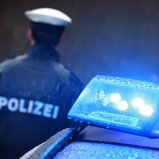 Polizeiauto mit Blaulicht