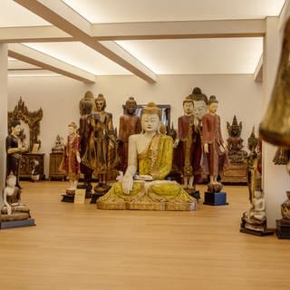 Der "Burma-Raum" im Buddha-Museum Traben-Trarbach.