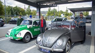 Ein ehemaliger Streifenwagen ist nach 52 Jahren zur Polizei Trier zurückgekehrt - für einen Besuch.