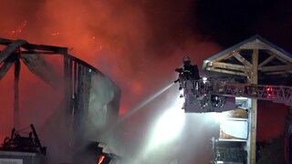 Brand einer Firmenhalle in Trierweiler 