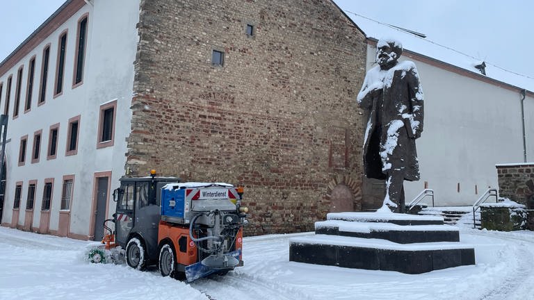 Viel Schnee und winterliche Stimmung in der Region Trier