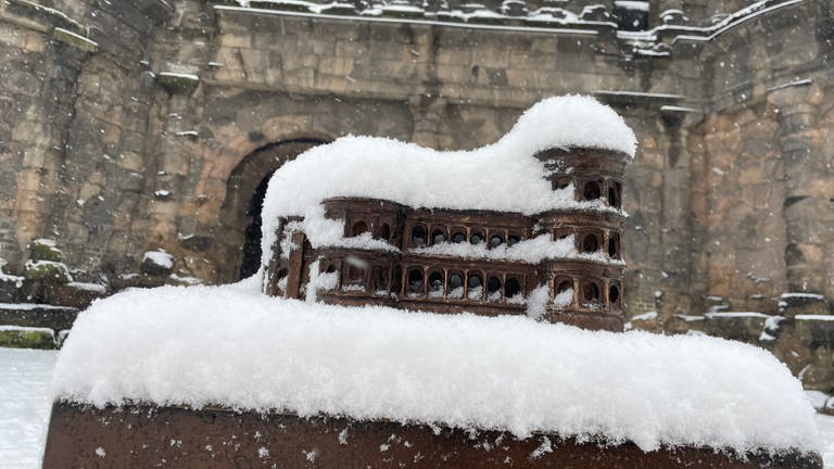 Viel Schnee und winterliche Stimmung in der Region Trier