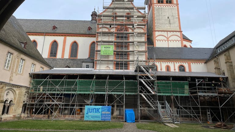 Die Sanierung des Kreuzgangs von St. Matthias soll dieses Jahr abgeschlossen sein.