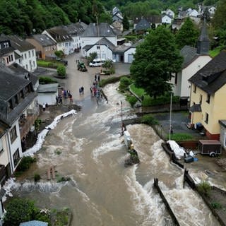 Hochwasser und Überschwemmungen in Riveris am 18. Mai 2024