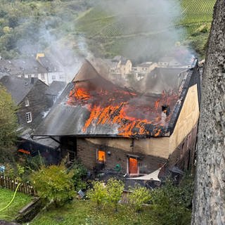 Wohnhaus brennt in Traben-Trarbach